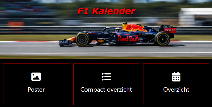 F1 Kalender